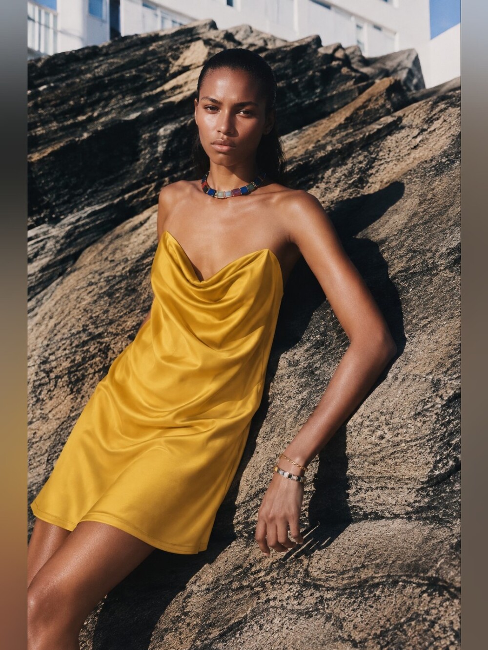 Lulus Mustard Yellow Satin Mini Dress | Size Medium